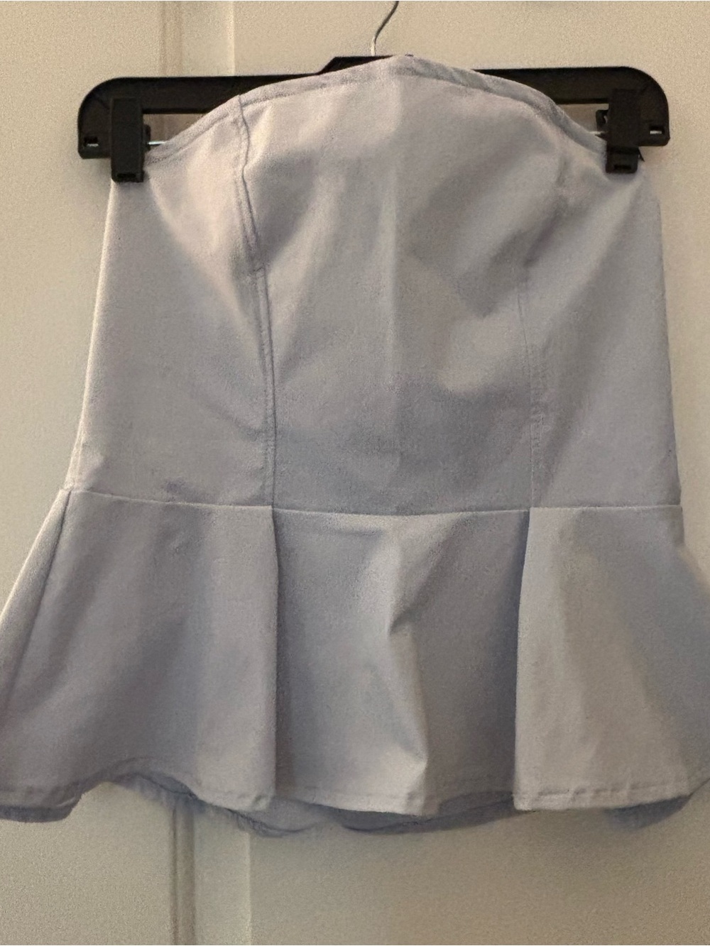 H&M Light Blue Strapless Peplum Top - Picture 5 of 5